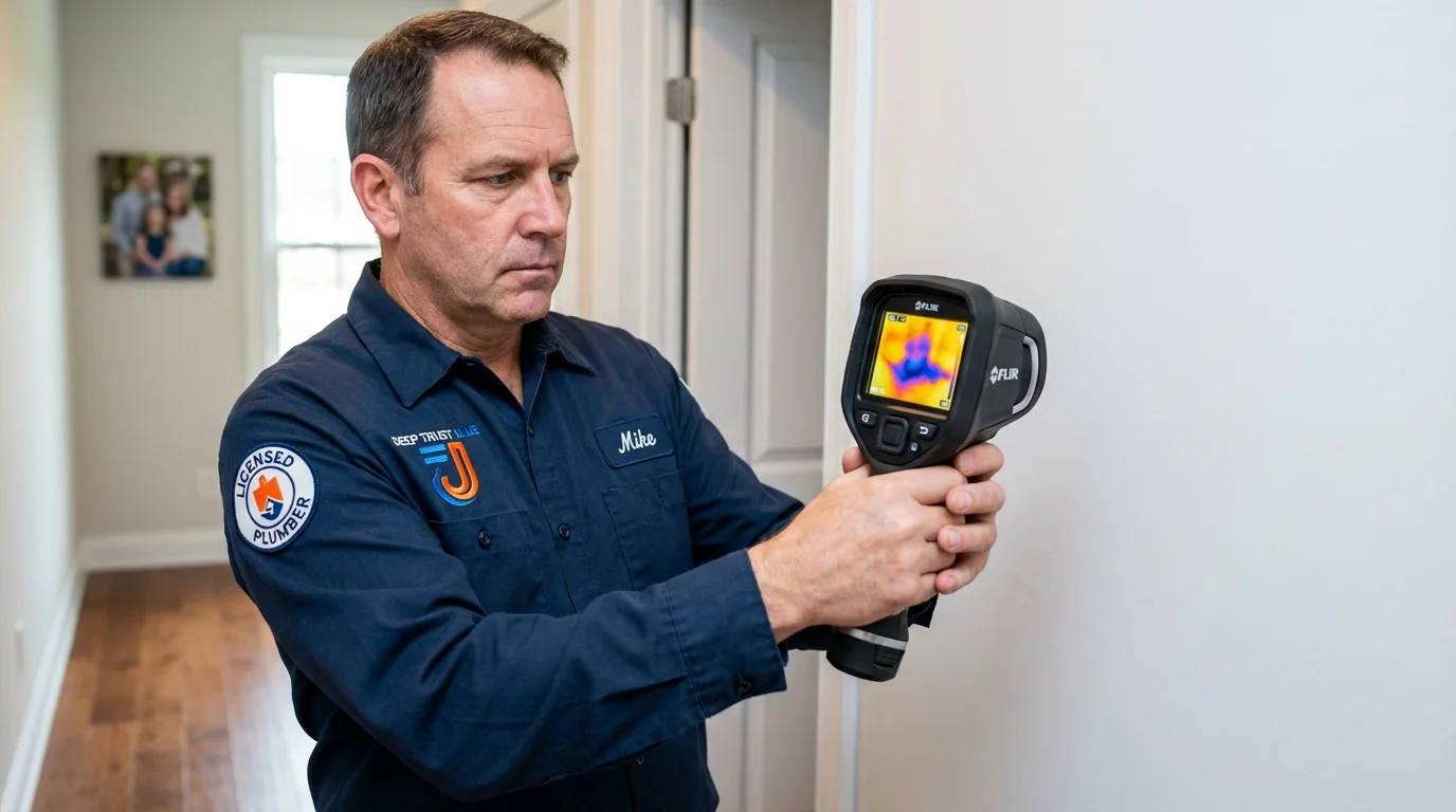 Thermal imaging leak detection by Johns Plumbing LLC in Scotch Plains